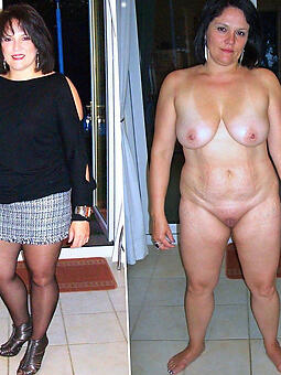 women dressed then undressed amateur Bohemian pics
