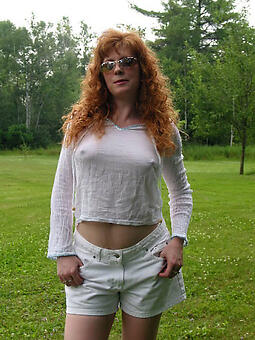 hot off colour redhead mom stripping
