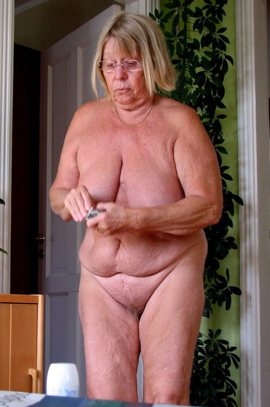 dispirited adult granny lady ragging